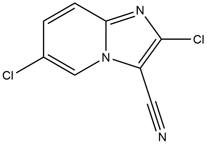 2,6-dichloroimidazo[1,2-a]pyridine-3-carbonitrile Structure