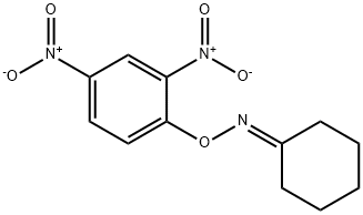 O-(2,4-Dinitrophenyl)cyclohexanone oxime, 13181-75-4, 结构式