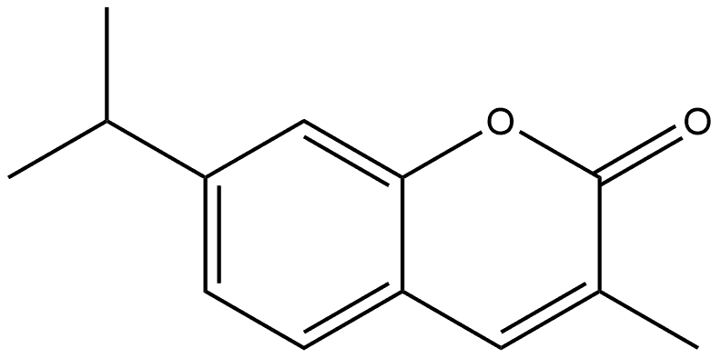 7-异丙基-3-甲基-2H-色烯-2-酮 结构式