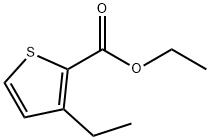 3-乙基噻吩-2-羧酸乙酯 结构式