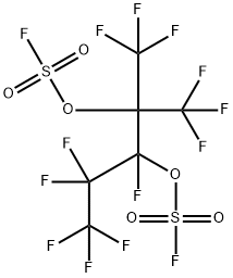 Fluorosulfuric acid, 1-fluoro-1-(pentafluoroethyl)-2,2-bis(trifluoromethyl)-1,2-ethanediyl ester (9CI) Struktur