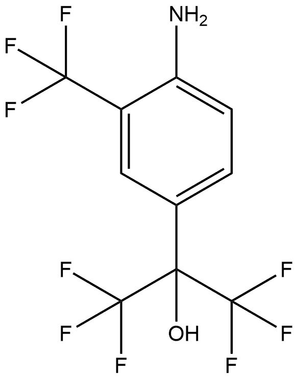 4-Amino-ɑ,ɑ,3-tris(trifluoromethyl)benzene?methanol Structure