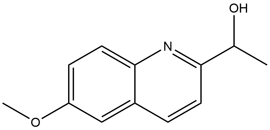 6-Methoxy-α-methyl-2-quinolinemethanol Structure
