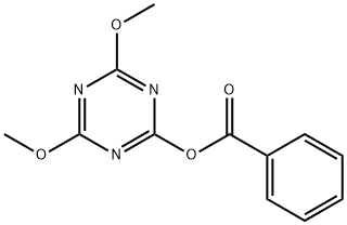 1,3,5-Triazin-2-ol, 4,6-dimethoxy-, 2-benzoate Struktur