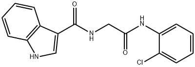 1H-Indole-3-carboxamide, N-[2-[(2-chlorophenyl)amino]-2-oxoethyl]- 结构式