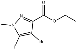 1H-Pyrazole-3-carboxylic acid, 4-bromo-5-iodo-1-methyl-, ethyl ester|4-溴-5-碘-1-甲基-1H-吡唑-3-羧酸乙酯