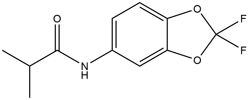 N-(2,2-Difluoro-1,3-benzodioxol-5-yl)-2-methylpropanamide Structure