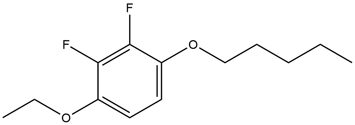 1-Ethoxy-2,3-difluoro-4-(pentyloxy)benzene Struktur