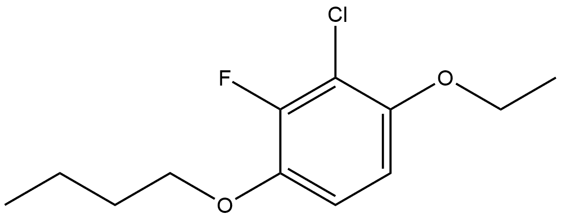 1-Butoxy-3-chloro-4-ethoxy-2-fluorobenzene 结构式