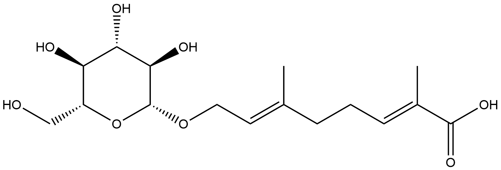 2,6-Octadienoic acid, 8-(β-D-glucopyranosyloxy)-2,6-dimethyl-, (2E,6E)-