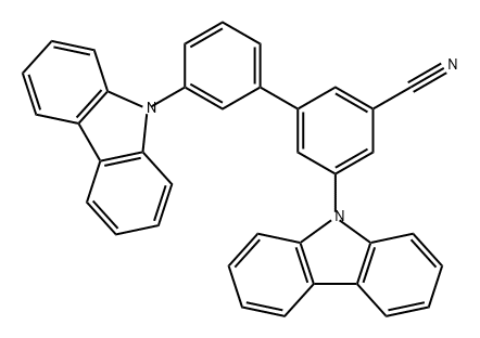 [1,1'-Biphenyl]-3-carbonitrile, 3',5-di-9H-carbazol-9-yl- Structure