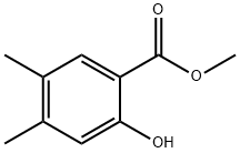 2-羟基-4,5-二甲基苯甲酸甲酯,132757-93-8,结构式