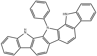13H-Diindolo[2,3-a:3',2'-i]carbazole, 14,15-dihydro-14-phenyl- Structure