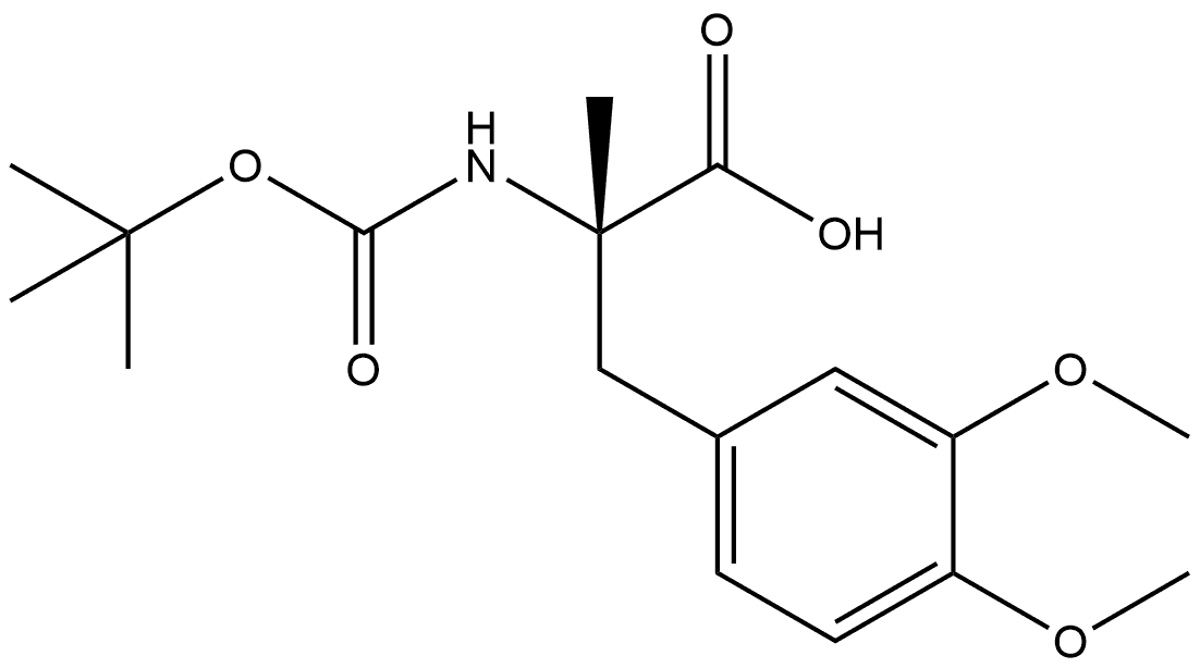 N-[(1,1-dimethylethoxy)carbonyl]-3-methoxy-O,a-dimethyl- L-Tyrosine Structure