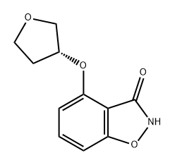 (R)-4-((四氢呋喃-3-基)氧基)苯并[D]异噁唑-3(2H)-酮 结构式
