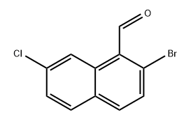 2-溴-7-氯-1-萘甲醛,1331895-48-7,结构式