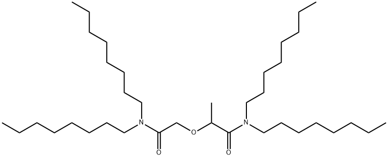 Propanamide, 2-[2-(dioctylamino)-2-oxoethoxy]-N,N-dioctyl-|2-[2-(二辛氨基)-2-氧代乙氧基]-N,N-二辛基-丙酰胺