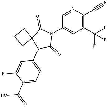 Apalutamide Acid Impurity Struktur