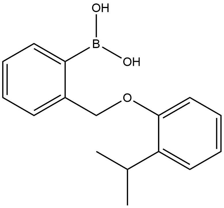 B-[2-[[2-(1-Methylethyl)phenoxy]methyl]phenyl]boronic acid Structure