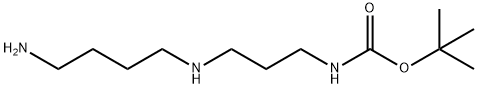 Carbamic acid, N-[3-[(4-aminobutyl)amino]propyl]-, 1,1-dimethylethyl ester Struktur