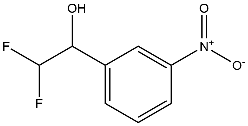 2,2-DIFLUORO-1-(3-NITROPHENYL)ETHAN-1-OL 结构式