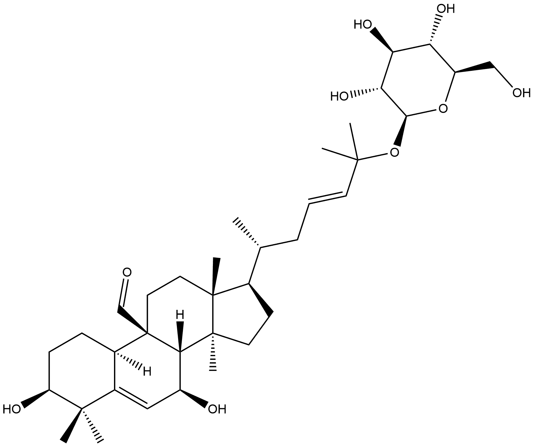 苦瓜皂苷 X,1333321-50-8,结构式