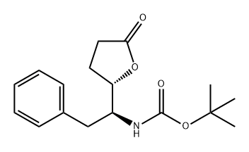 Carbamic acid, N-[(1S)-2-phenyl-1-[(2S)-tetrahydro-5-oxo-2-furanyl]ethyl]-, 1,1-dimethylethyl ester