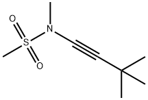 Methanesulfonamide, N-(3,3-dimethyl-1-butyn-1-yl)-N-methyl- Structure