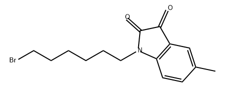 1H-Indole-2,3-dione, 1-(6-bromohexyl)-5-methyl-|1-(6-溴己基)-5-甲基-1H-吲哚-2,3-二酮