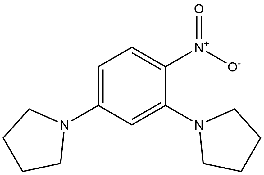 1,1′-(4-Nitro-1,3-phenylene)bis[pyrrolidine] Structure