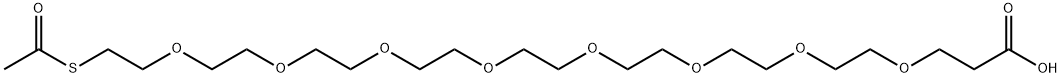 4,7,10,13,16,19,22,25-Octaoxa-28-thiatriacontanoic acid, 29-oxo- 结构式