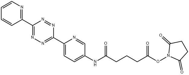 2,5-二氧代吡咯烷-1-基 5-氧代-5-((6-(6-(吡啶-2-基)-1,2,4,5-四嗪-3-基)吡啶-3-基)氨基)戊酸酯, 1334209-39-0, 结构式