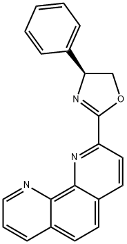 (S)-2-(1,10-菲咯啉-2-基)-4-苯基-4,5-二氢恶唑, 133435-88-8, 结构式
