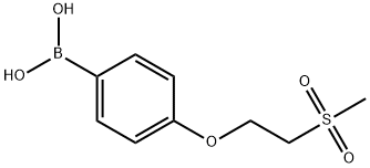 Boronic acid, B-[4-[2-(methylsulfonyl)ethoxy]phenyl]- Structure