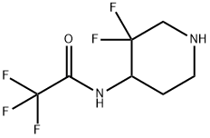 Acetamide,N-(3,3-difluoro-4-piperidinyl)-2,2,2-trifluoro- 结构式