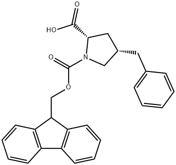 (2S,4S)-1,2-Pyrrolidinedicarboxylic acid, 4-(phenylmethyl)-, Struktur