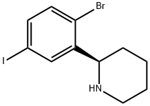 （R）-2-(2-bromo-5-iodophenyl)piperidine Struktur