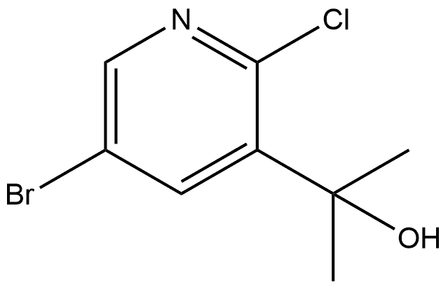 2-(5-Bromo-2-chloro-pyridin-3-yl)-propan-2-ol Structure
