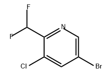 5-溴-3-氯-2-(二氟甲基)吡啶, 1335056-26-2, 结构式
