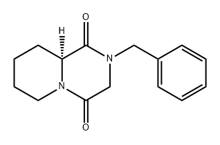 2H-Pyrido[1,2-a]pyrazine-1,4(3H,6H)-dione, tetrahydro-2-(phenylmethyl)-, (S)- (9CI) Structure