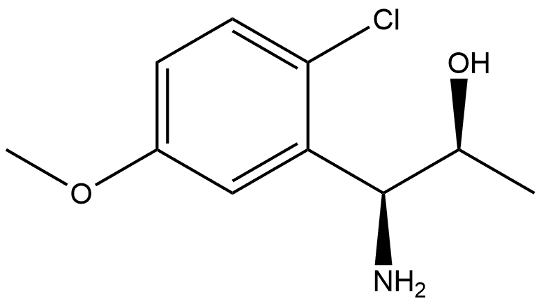 (1S,2S)-1-AMINO-1-(2-CHLORO-5-METHOXYPHENYL)PROPAN-2-OL,1335312-25-8,结构式