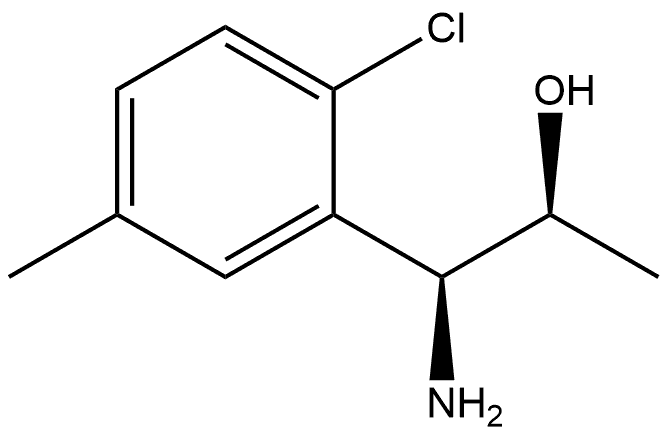 (1S,2S)-1-AMINO-1-(2-CHLORO-5-METHYLPHENYL)PROPAN-2-OL 结构式