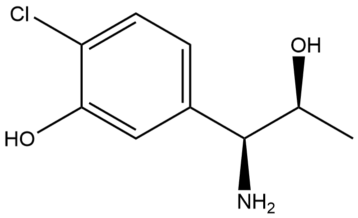 5-((1S,2S)-1-AMINO-2-HYDROXYPROPYL)-2-CHLOROPHENOL,1335413-24-5,结构式