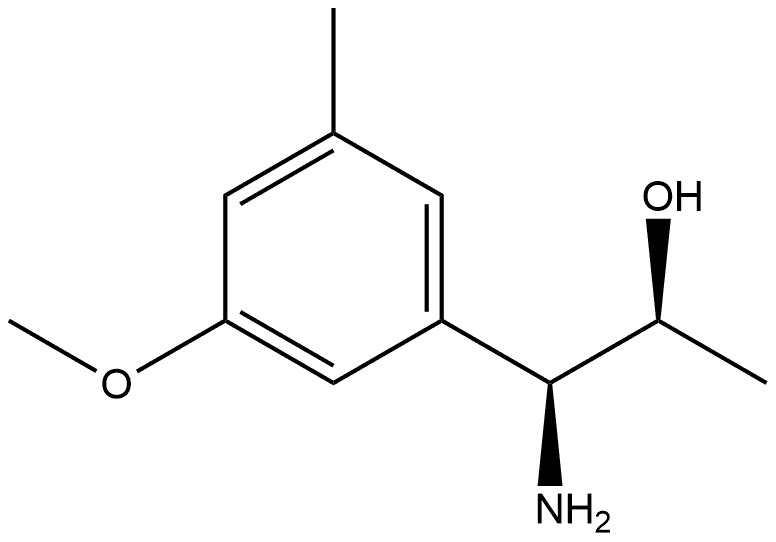 (1S,2S)-1-AMINO-1-(3-METHOXY-5-METHYLPHENYL)PROPAN-2-OL 结构式