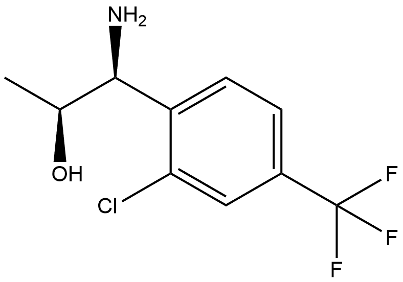 (1S,2S)-1-AMINO-1-[2-CHLORO-4-(TRIFLUOROMETHYL)PHENYL]PROPAN-2-OL 结构式