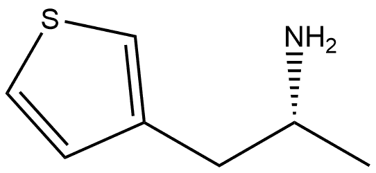 3-Thiopheneethanamine, α-methyl-, (αR)- 结构式