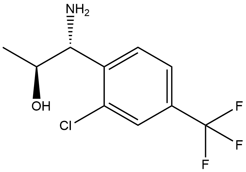 (1R,2S)-1-AMINO-1-[2-CHLORO-4-(TRIFLUOROMETHYL)PHENYL]PROPAN-2-OL 结构式