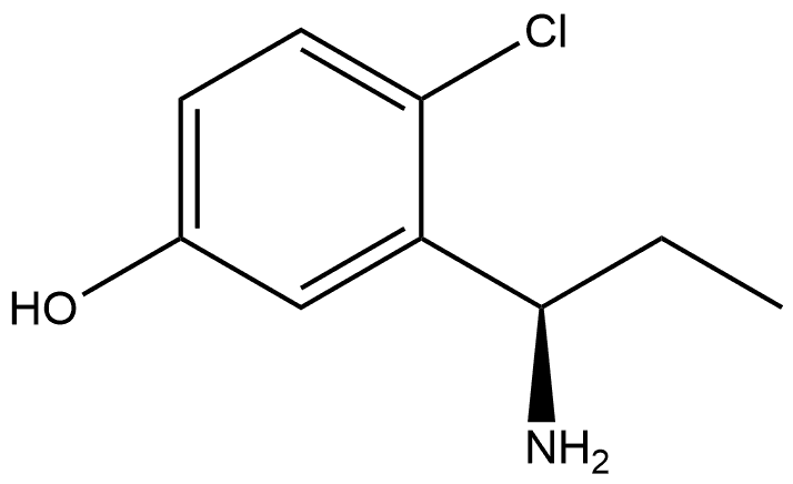 (R)-3-(1-aminopropyl)-4-chlorophenol Structure