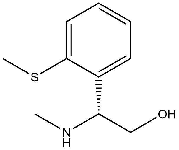 (R)-2-(methylamino)-2-(2-(methylthio)phenyl)ethan-1-ol Structure