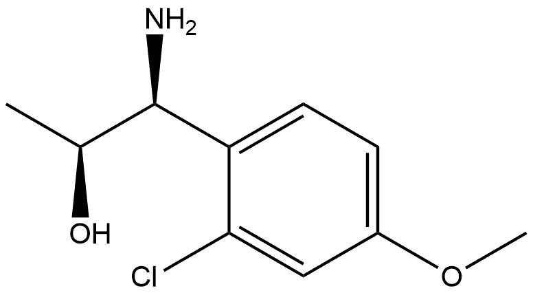 (1S,2S)-1-AMINO-1-(2-CHLORO-4-METHOXYPHENYL)PROPAN-2-OL 结构式